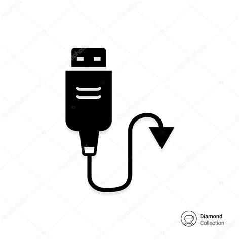 Usb Cable Icon Stock Vector Image By ©redinevector 87728466