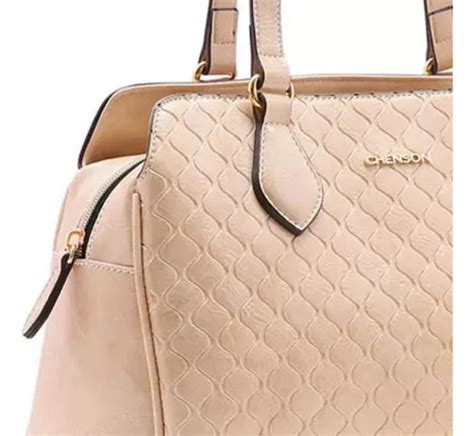 Bolsa De Ombro Casual Da Moda Moderna De Luxo Chenson Cor Bege Nude