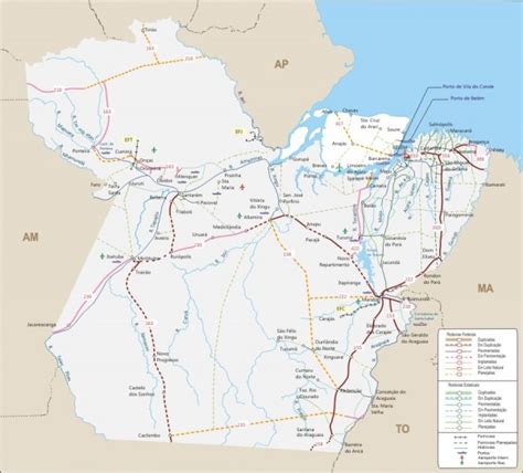 Mapa Rodovi Rio Do Par Geografia Infoescola