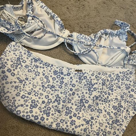 Floral Bikini Tie Back Depop