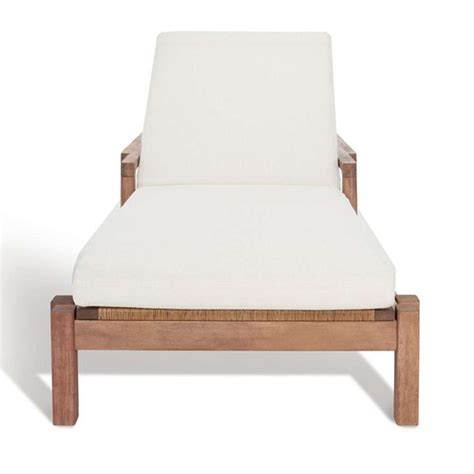 Safavieh Couture Donnamaria Wicker Sun Lounger Natural White