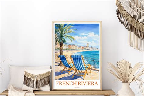 French Riviera Wall Art French Riviera Poster French Riviera Print ...