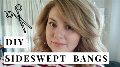 Super Easy How To Cut Side Swept Bangs Diy Heyjuliarae Youtube