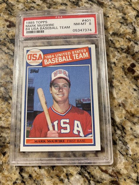 Topps Mark Mcgwire Usa Baseball Team Ebay