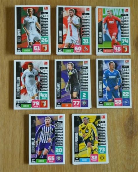 TOPPS MATCH ATTAX Extra 20 21 Basiskarten 1 2 Bundesliga Aussuchen