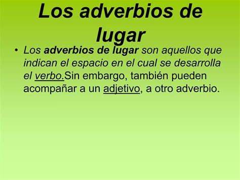 Las Preposiciones Y Adverbios De Lugar Pptx