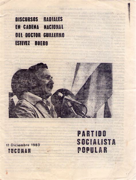 Discursos Radiales En Cadena Nacional Del Dr Guillermo Est Vez Boero