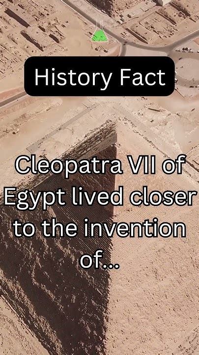 👑 Cleopatra Vii Closer To The Iphone Than The Great Pyramid 📱 Historyfacts Ancientegypt