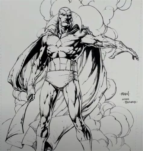 David Finch Vision Comic Book Art Style Marvel Comics Art Concept