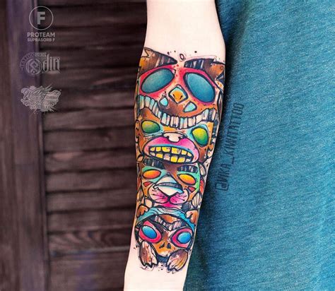 Totem tattoo by Vika Kiwi | Photo 30493