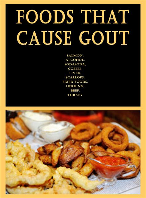 Foods That Cause Gout Salmon Alcohol Sodasoda Coffee Liver Scallops Fried Foods Herring