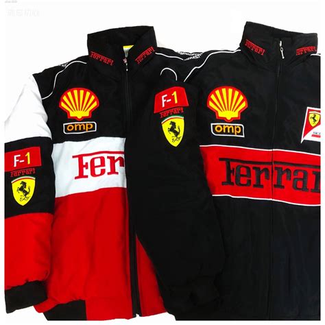 F1 Jaqueta De Corrida Motocicleta Retro Ferrari Equipe Outono E Inverno