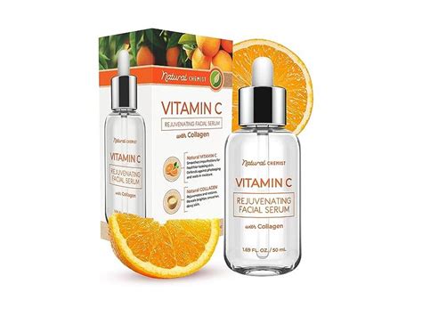 Natural Chemist Rejuvenating Face Serum Vitamin C And Collagen 1 69 Fl Oz 50 Ml Ingredients And