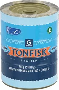 Tonfisk Vatten MSC Garant 170g Jämför pris handla via Matspar se