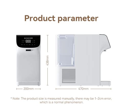 White Countertop Tabletop Water Purifier Ice Cube Making Cooling System Hot Feature Electric