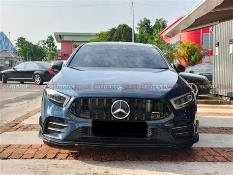 Mercedes Benz W A Class Sedan Installed Gt Style Front Grille