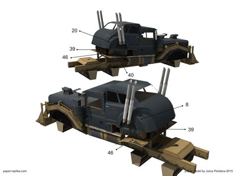 Mad Max : War Rig Paper Model Part 1