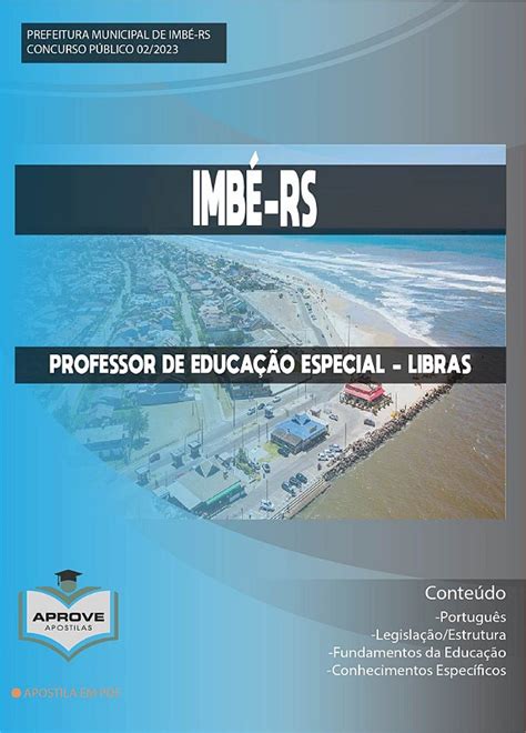 Apostila Imb Professor De Educa O Especial Libras Aprove Apostilas