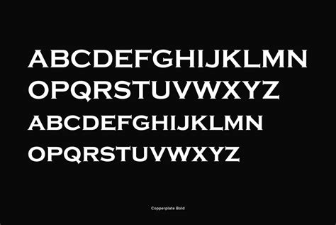 Copperplate Font - Dafont Free