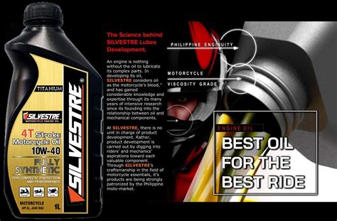 SILVESTRE Engine Oil 10W 40 Fully Synthetic Motorcycle Engine Oil API