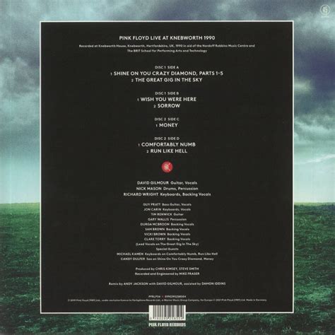 PINK FLOYD Live At Knebworth 1990 Vinyl At Juno Records