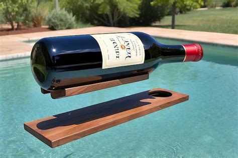 Premium Photo Diy Floating Wine Bottle Holder