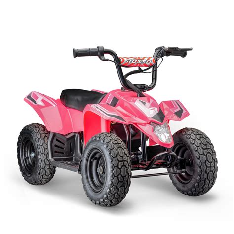 Electric Pink Four Wheeler For Girls | Rosso Motors eQuad ATV – Rosso ...