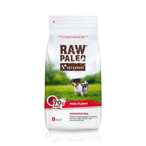 Vetexpert Raw Paleo Puppy Mini Beef Sucha Karma Z Wo Owin Dla