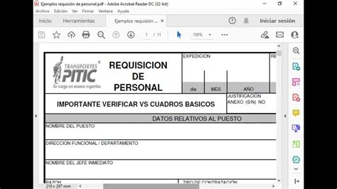 Modelo de Requerimiento de Personal en Word Guía Completa para