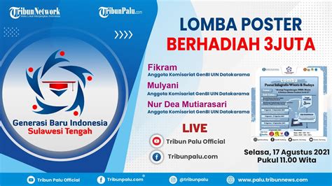 Genbi Sulteng Gelar Lomba Poster Berhadiah Total Rp Juta Youtube