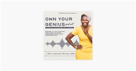 Own Your Genius With Laconya Murray Your Contract Can T Save You