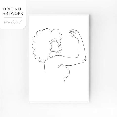 Girl Power Women Feminist Print Diversity Wall Art Feminism Etsy