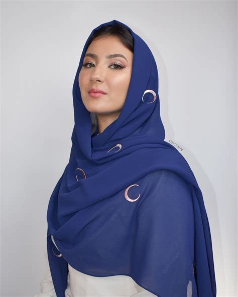 Moon Royal Blue Crown Scarves