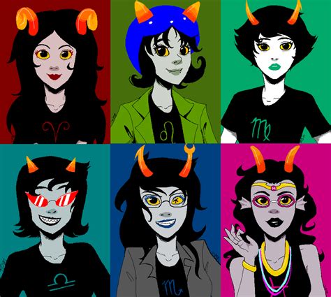 The Lovely Lady Trolls Of Homestuck By Thepuddingmonster On Deviantart