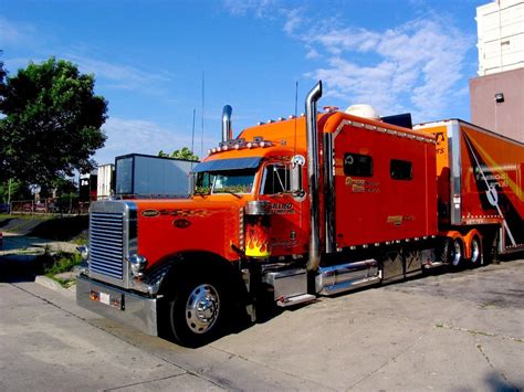 Custom Peterbilt Conventional With A Custom Large Walk Through Sleeper