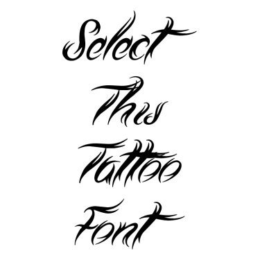 Tribal Fonts For Tattoos - Font Generator