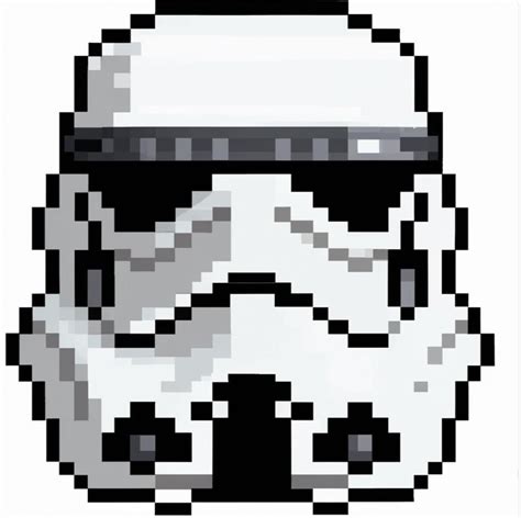 A Stormtrooper Helmet R Pixelart