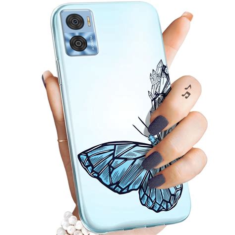 Etui Do Motorola Moto E22 E22I Wzory Motyle Butterfly Barwne Obudowa