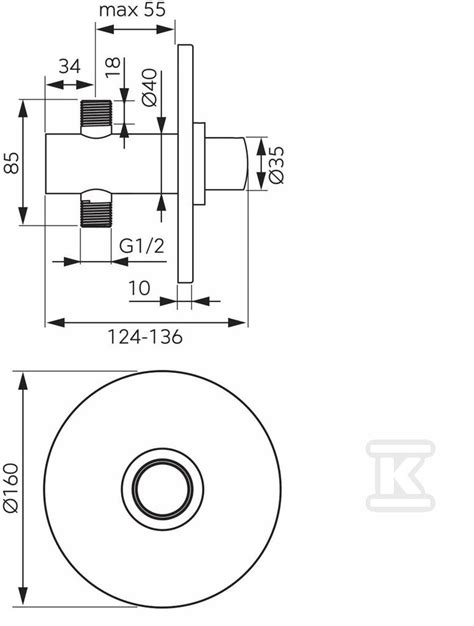 Presstige Pro Bateria Natryskowa Podtynkowa Czasowa Chrom Z