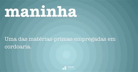 Maninha O Que Significa