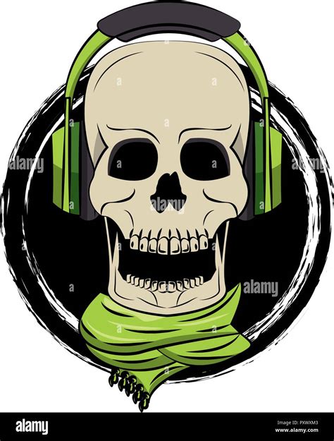 Skull Headphones Icon Hi Res Stock Photography And Images Alamy