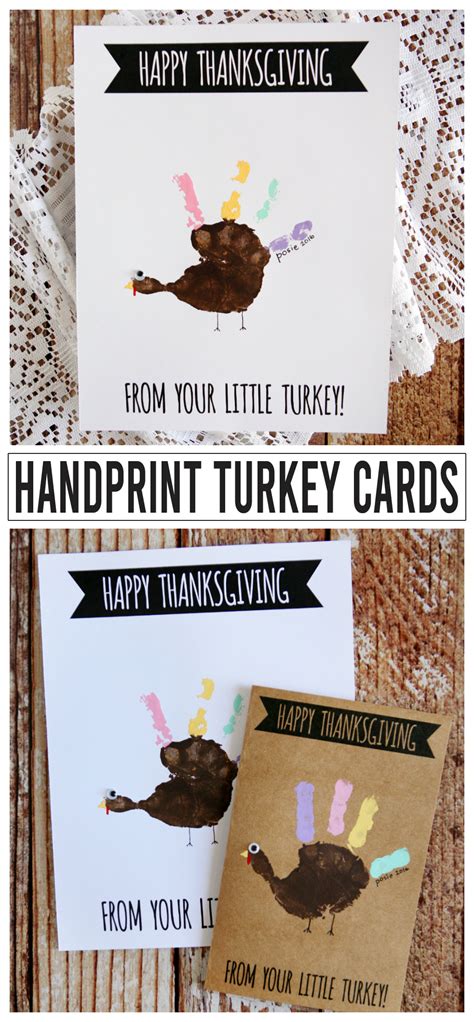 Turkey Handprint Cards that are just ADORABLE | Eighteen25