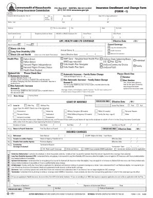 Fillable Online Hcc Insurance Enrollment And Change Form Form