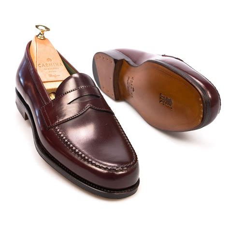 CORDOVAN PENNY LOAFERS 80440 PINA Loafers Men Dapper Shoes Monk