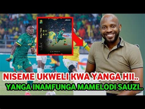 UCHAMBUZI AMBANGILE YANGA ITACHEZA FAINALI SHIKAMOO GAMONDI