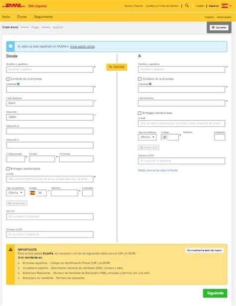 Creación fácil de la etiqueta de envío en ecommerce Beeping