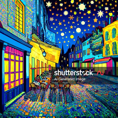Cafe Terrace By Vincent Van Gogh AI-generated image 2471112403 ...