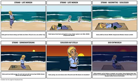 Strand Szene Storyboard Von De Examples