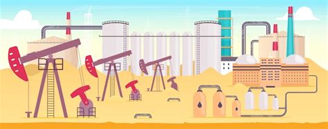 Infographie Dextraction De Gaz Naturel Vecteur Gratuite