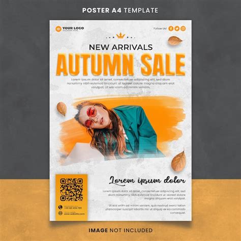 Premium Psd New Arrivals Autumn Fashion Flash Sale Poster Or Banner